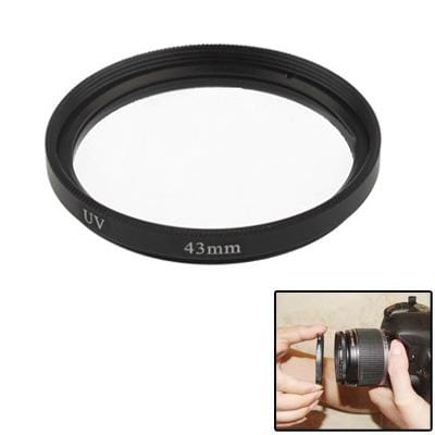 43mm SLR Camera UV Filter (Black)