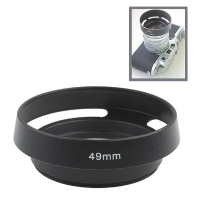 49mm Metal Vented Lens Hood for Leica (Black)