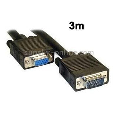 3m Normal Quality VGA 15Pin Male to VGA 15Pin Female Cable for CRT Monitor