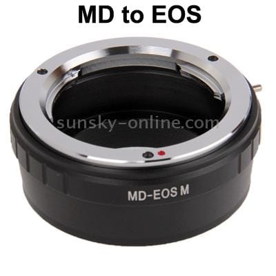 MD Lens to EOS M Lens Mount Stepping Ring (Black)