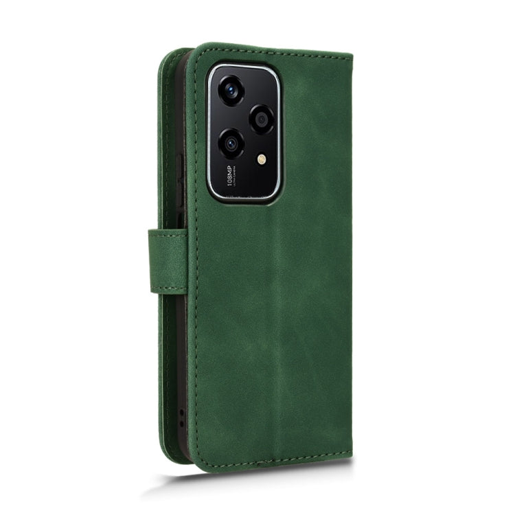 For Honor 200 Lite Skin Feel Magnetic Flip Leather Phone Case(Green)