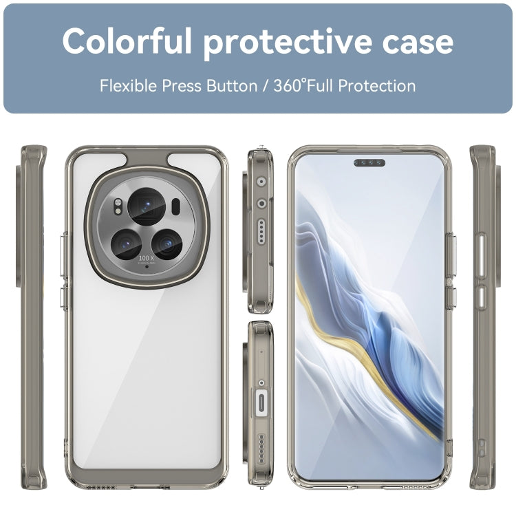 For Honor Magic6 Pro 5G Colorful Series Acrylic Hybrid TPU Phone Case(Transparent Grey)