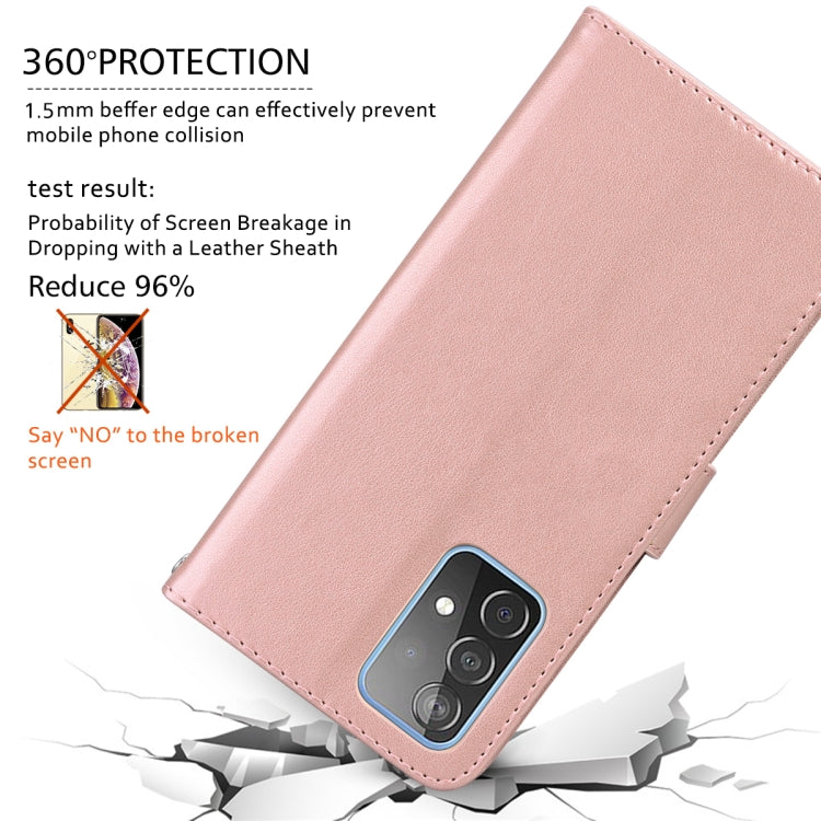 For Honor X8a Rose Embossed Flip PU Leather Phone Case(Rose Gold)