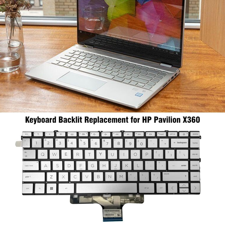 For HP Pavilion X360 / 14-DW US Version Backlight Keyboard