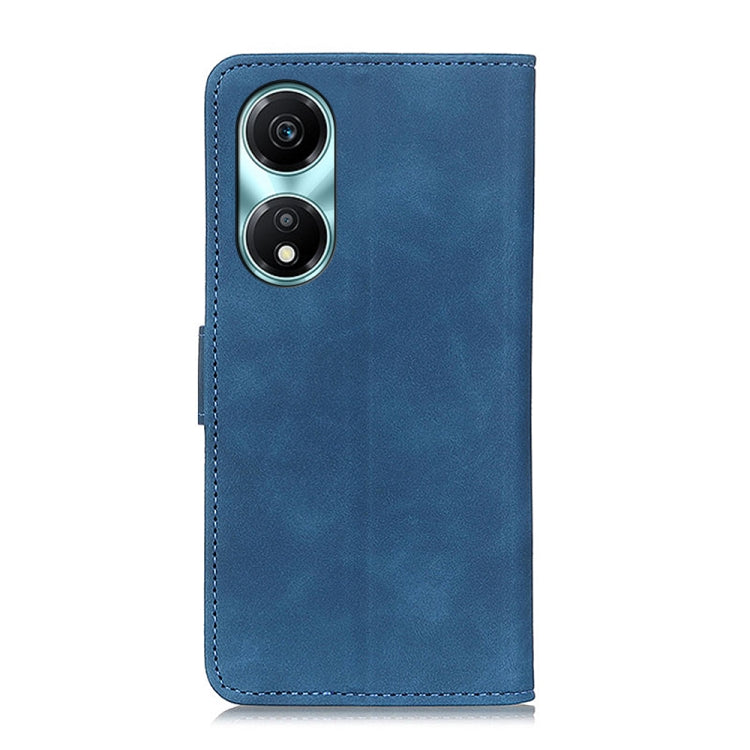 For Honor X5 Plus KHAZNEH Retro Texture Flip Leather Phone Case(Blue)