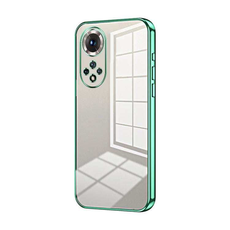 For Honor 50 / Huawei nova 9 Transparent Plating Fine Hole Phone Case(Green)