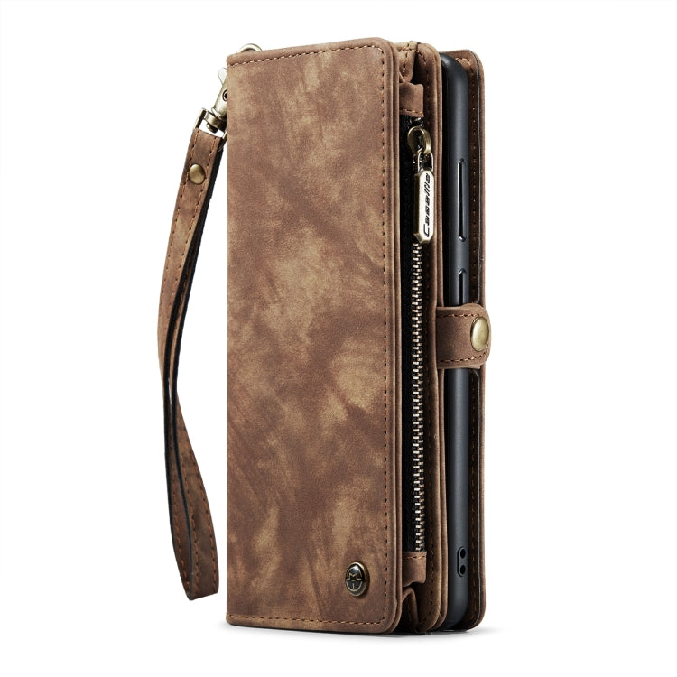 For Samsung Galaxy S24 5G CaseMe 008 Detachable Multifunctional Leather Phone Case(Brown)