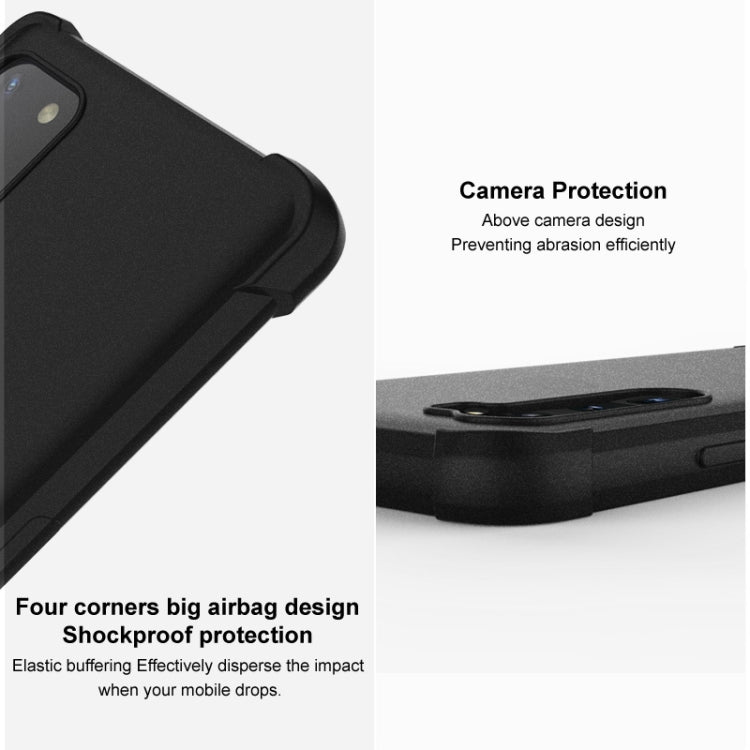 For Honor Magic6 Pro 5G imak Shockproof Airbag TPU Phone Case(Matte Black)