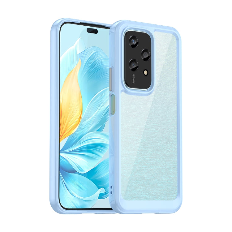 For Honor 200 Lite 5G Global Colorful Series Acrylic Hybrid TPU Phone Case(Blue)