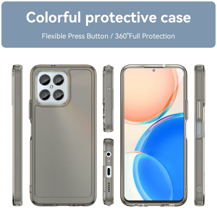 For Honor X6 5G Candy Series TPU Phone Case(Transparent Grey)