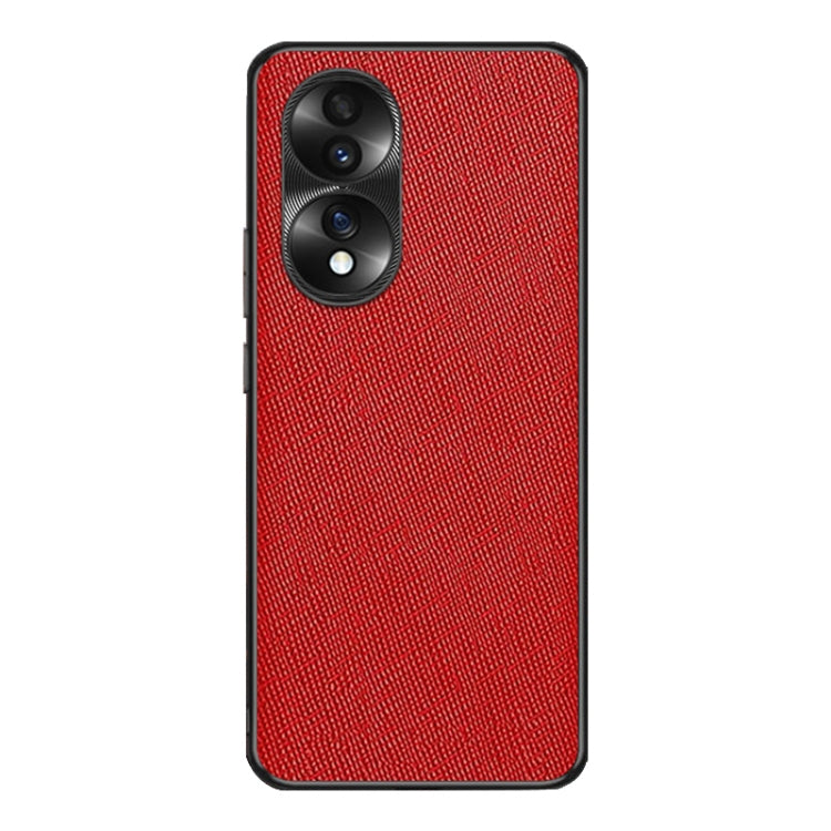 For Honor 70 Cross Texture PU Leather Phone Case(Red)