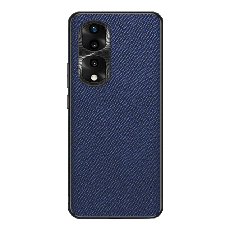 For Honor 80 Pro Cross Texture PU Leather Phone Case(Sapphire Blue)