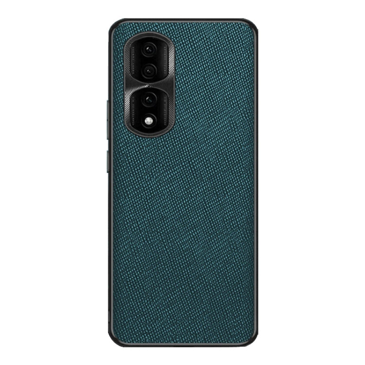For Honor 90 Pro Cross Texture PU Leather Phone Case(Dark Green)