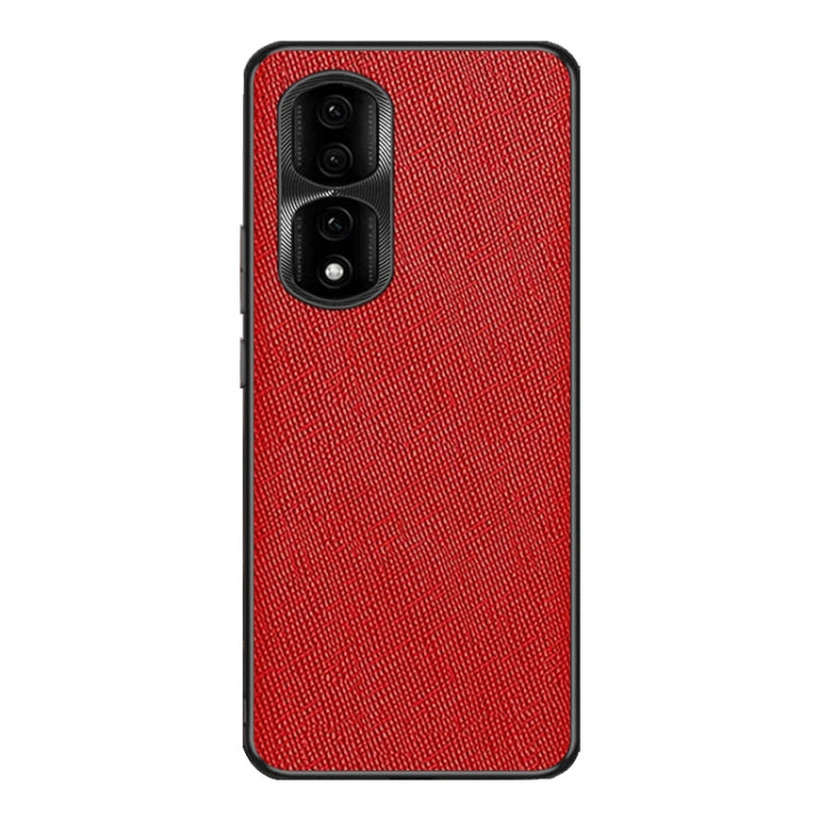 For Honor 90 Pro Cross Texture PU Leather Phone Case(Red)