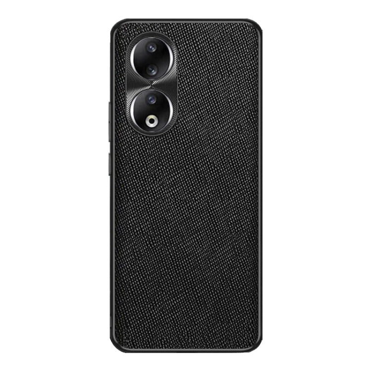 For Honor 90 Cross Texture PU Leather Phone Case(Black)