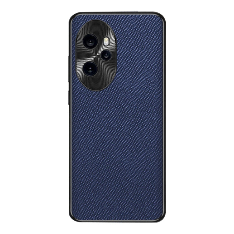 For Honor 100 Pro Cross Texture PU Leather Phone Case(Sapphire Blue)