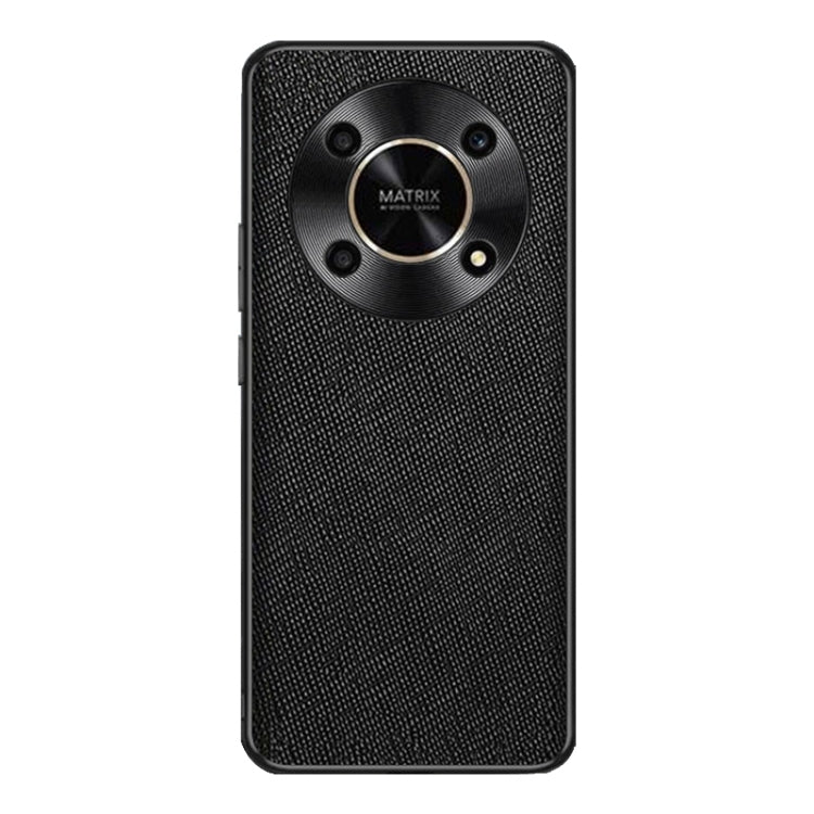 For Honor X30 Cross Texture PU Leather Phone Case(Black)