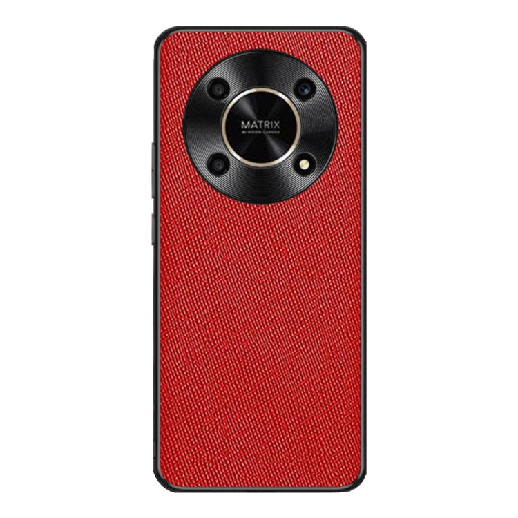 For Honor X30 Cross Texture PU Leather Phone Case(Red)