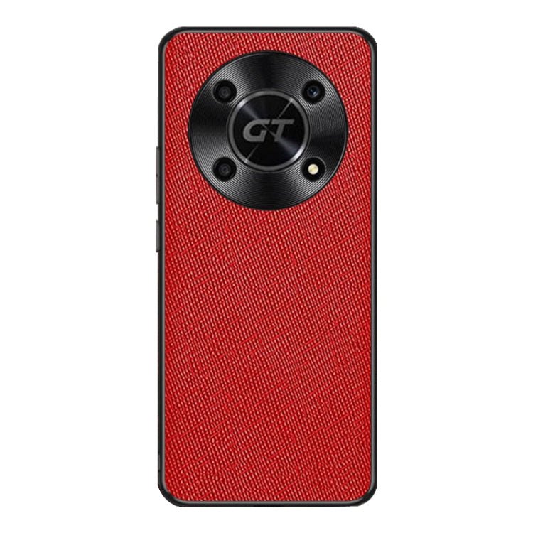 For Honor X40 GT Cross Texture PU Leather Phone Case(Red)