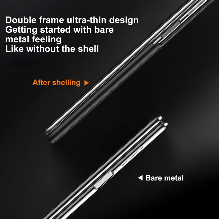 For vivo X Fold3 Pro SULADA Kevlar 600D Texture Smart Window Leather Phone Case(Black)