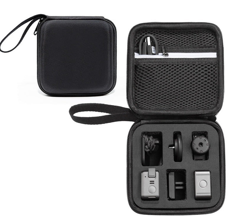 For DJI Action 2 Handbag Portable Smooth Zipper Case EVA Nylon Handle Strap Camera Accessories Storage Bag