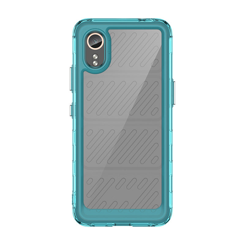 For Samsung Galaxy Xcover7 TPU Case Candy Series Soft Phone Back Protector - Transparent Blue