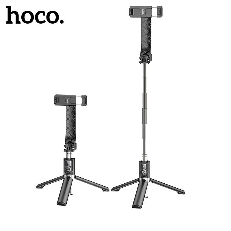 Hoco K20 Selfie Stick Tripod Phone Holder Monopod With Bluetooth Remote Shutter (Black)