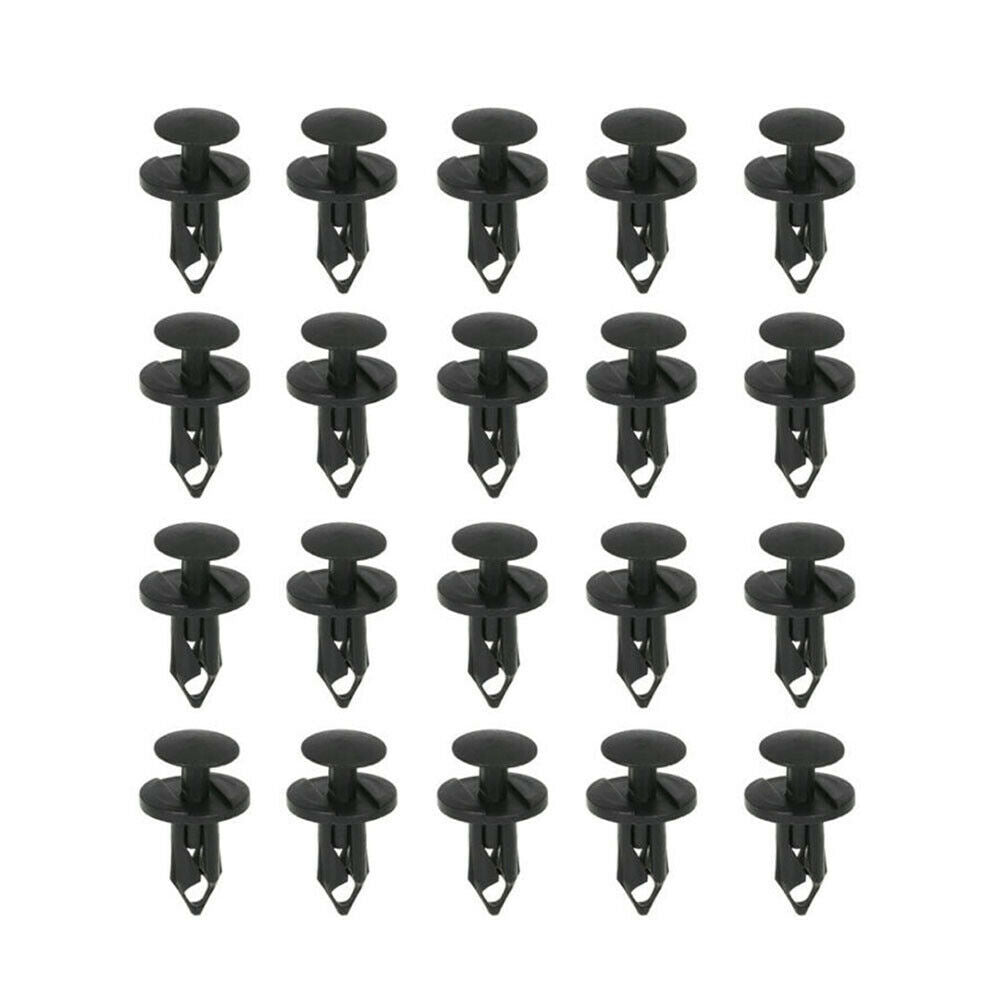 60Pcs Car Rivet Fastener Retainer Push Pin Body Bumper Rivet