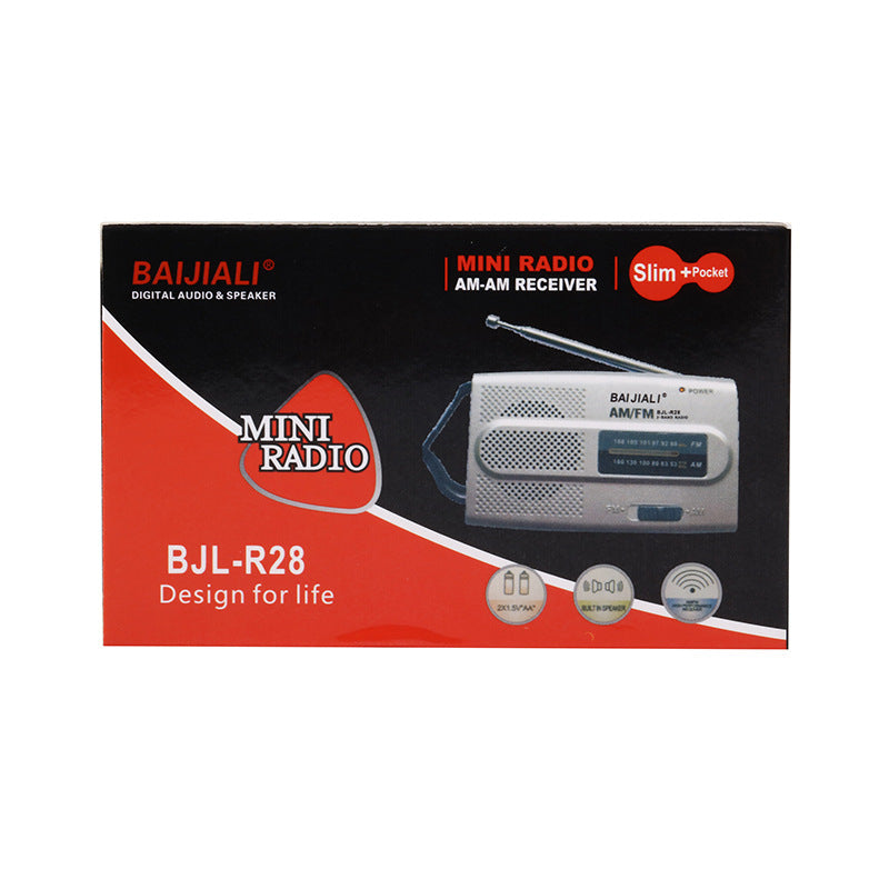 BJL-R28 AM FM Radio Portable Pocket Radio Digital Music