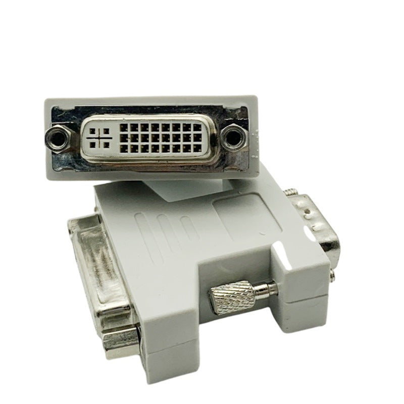 DVI 24+4 Pin Female to VGA 15Pin male adapter (Grey)