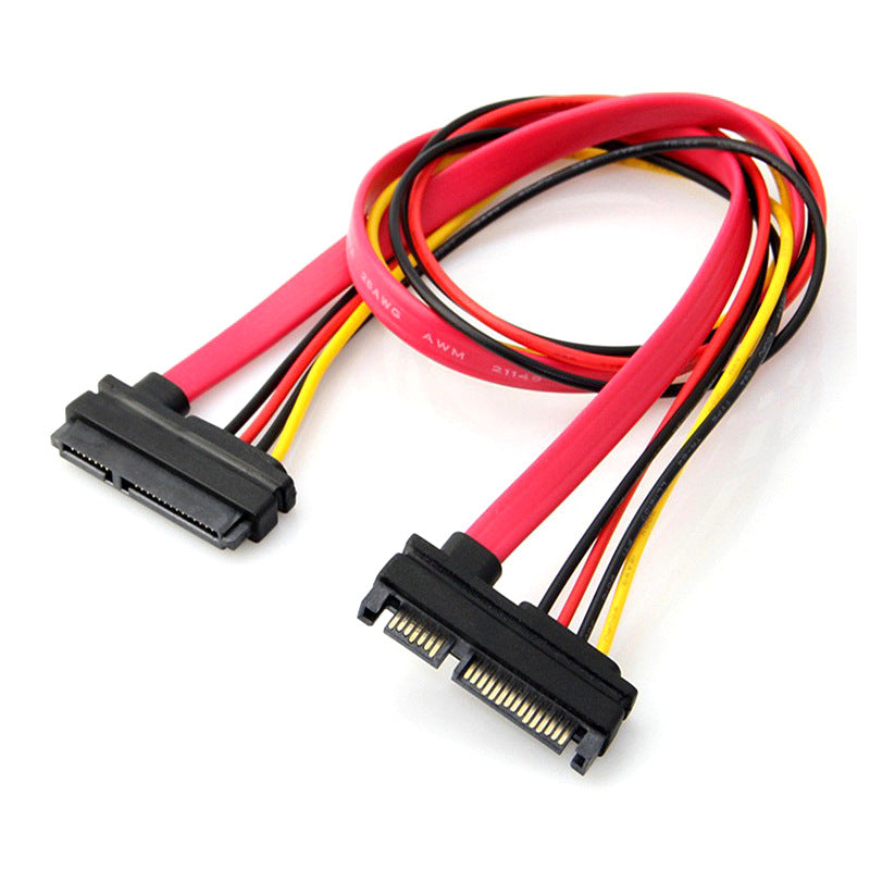 SATA 7+15Pin Male to Female Extension Cable SATA 7+15Pin Hard Disk Data Power Extension Cable