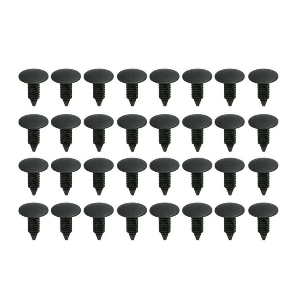 60Pcs Car Rivet Fastener Retainer Push Pin Body Bumper Rivet