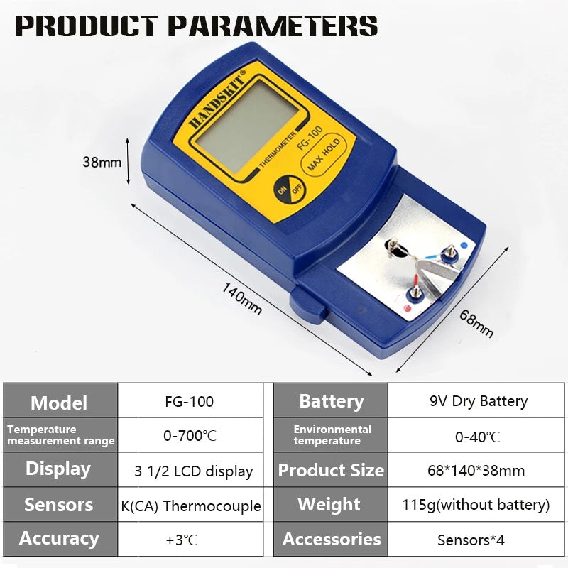 FG-100 Soldering Iron Tip Thermometer Temperature Tester 0-700?