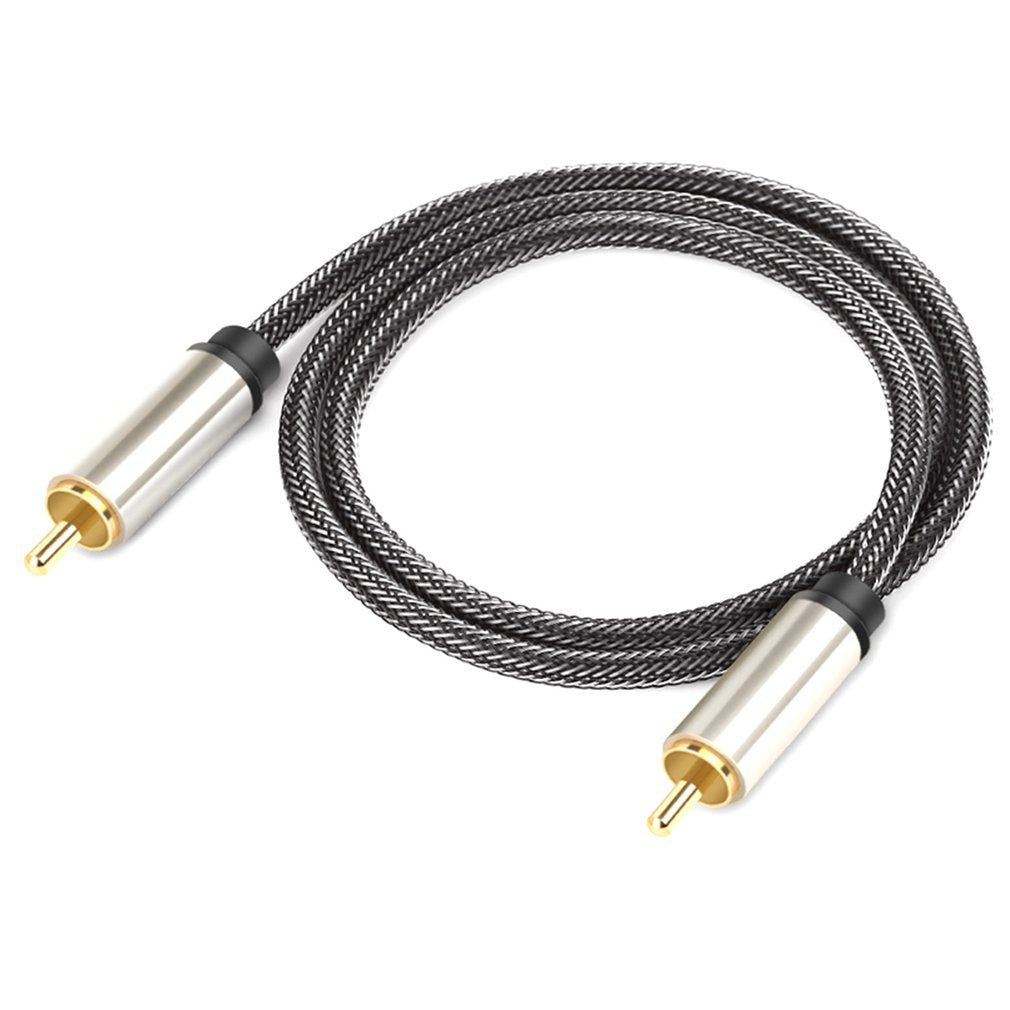 0.5m Coaxial S / PDIF Digital Audio Cable RCA Male to Male Stereo AUX Cable for DVD, Sound Amplifier, Speaker - UNIQKART