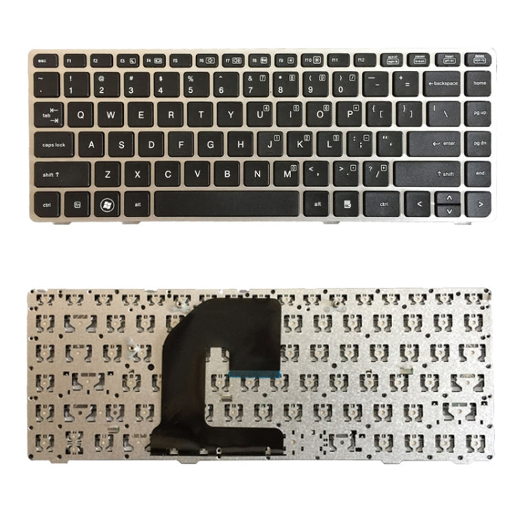 US Version Keyboard with Silver Frame for HP EliteBook 8470B 8470P 8470 8460 8460p 8460w ProBook 6460 6460b 6470