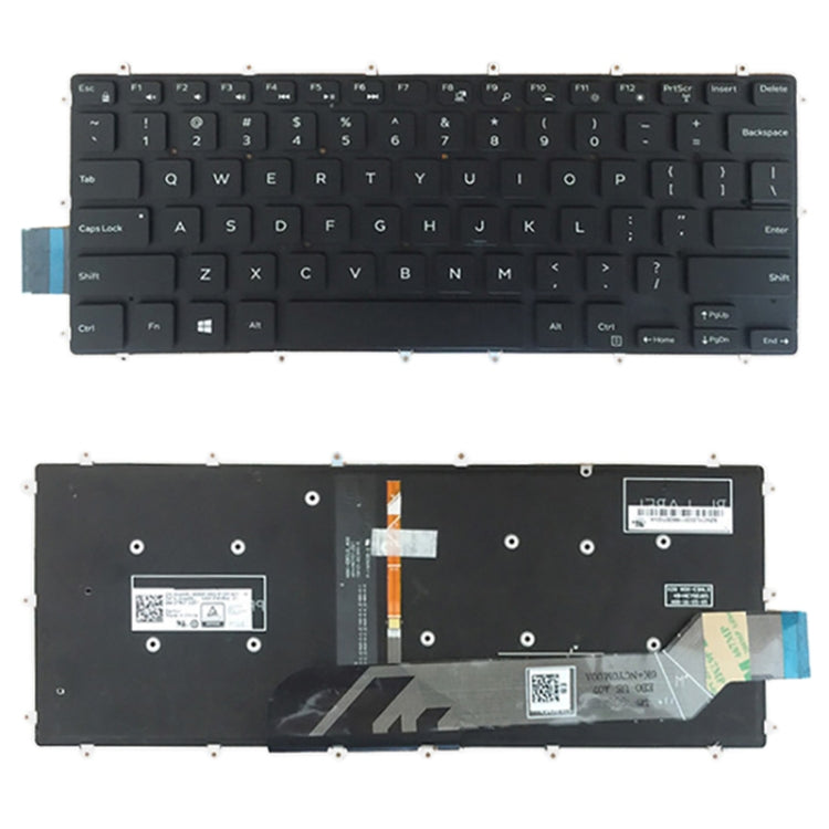 US Version Keyboard with Keyboard Backlight for DELL Inspiron 13 5368 5378 5578 7368 7378