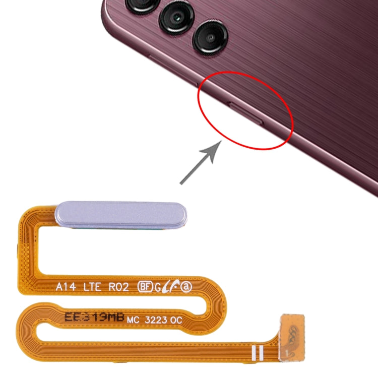 For Samsung Galaxy A14 SM-A145F Original Fingerprint Sensor Flex Cable (Silver)