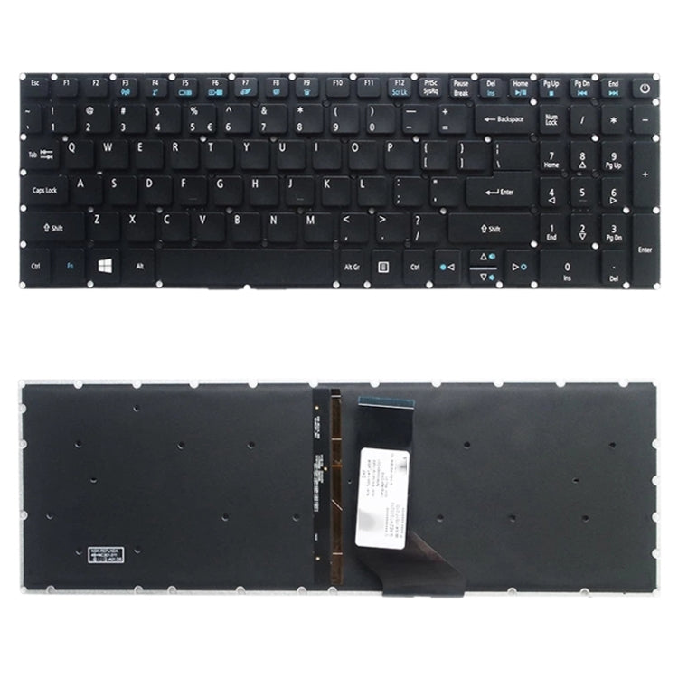 US Version Keyboard with Keyboard Backlight for Acer Aspire E5-532 E5-522 E5-573 E5-574 E5-722 E5-752 E5-772 E5-773 E5-575 V5-591G V3-574G F5-573G E15 E5-582P