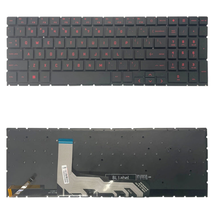 US Version Keyboard with Backlight / Number Key For HP OMEN 15 2020 15-EK 15-EN EK1016TX EK1000 EK0018 TPN-Q238 TPN-Q236