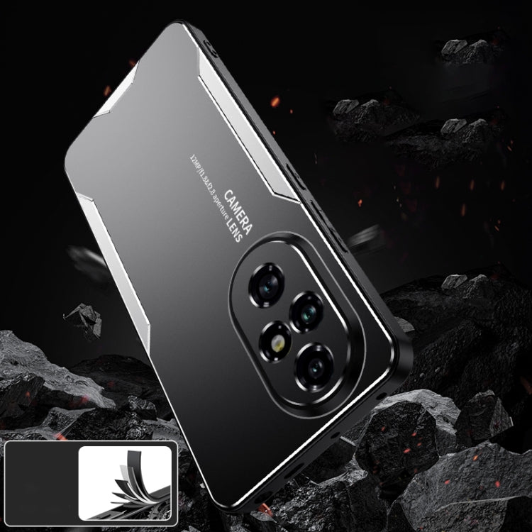 For Honor 200 Blade Series TPU Hybrid Metal Phone Case(Silve)