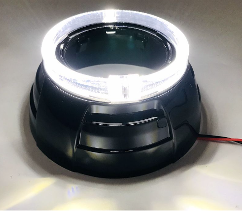 3-inch lens decorative cover LED light guide aperture angel eye modified Cayenne cover universal hood fat