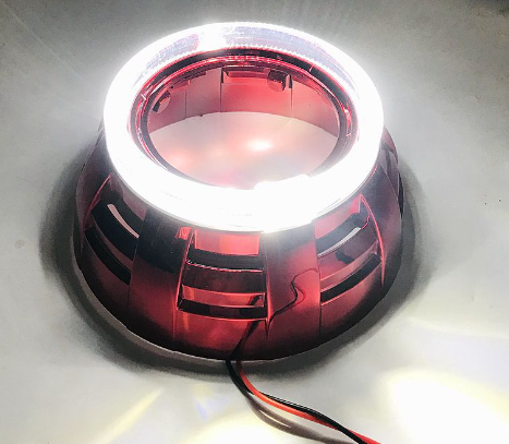 3-inch lens decorative cover LED light guide aperture angel eye modified Cayenne cover universal hood fat