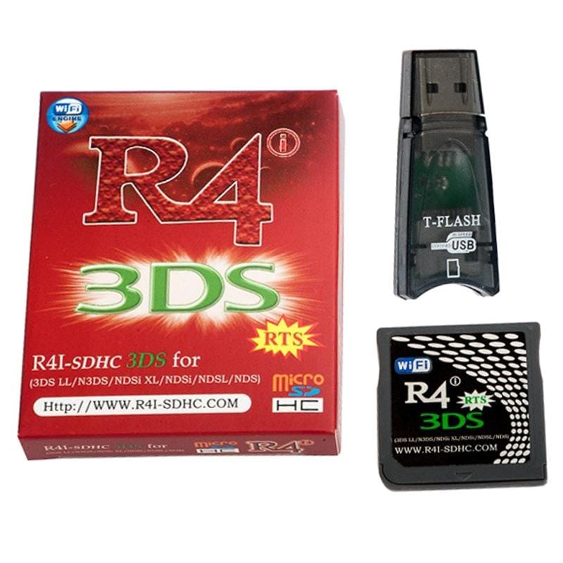 WiFi R4I-SDHC 3DS RTS Adapter Card Flash Kit for NDS, NDSL, NDSI, 3DS, 3DSLL, NEW 3DSLL, 3DS V9.5.0-23, NDSi V1.4.5