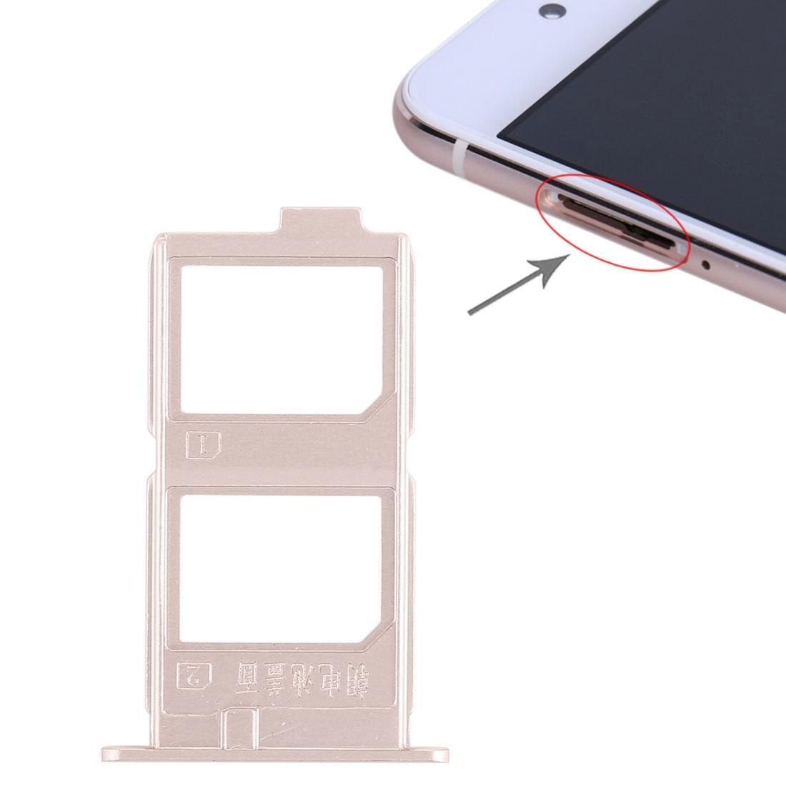 2 x SIM Card Tray for Vivo X7 Plus (Gold)