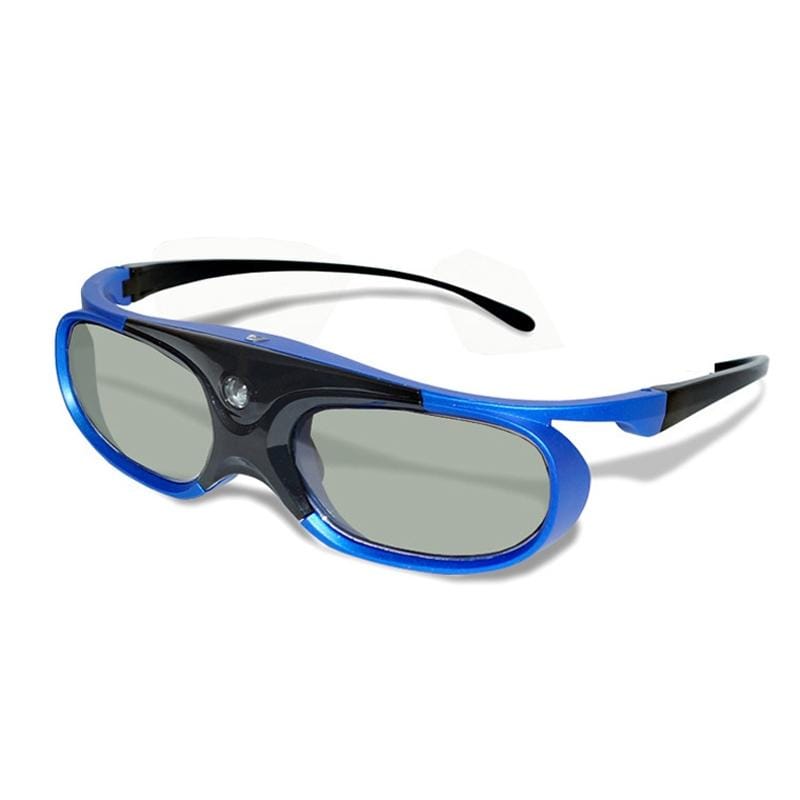 Active Shutter Rechargeable 3D Glasses Support 96HZ/120HZ/144HZ For XGIMI Z4X Z5 H1 JmGo G1 G3 X1 BenQ Acer & DLP LINK Projector (Blue)