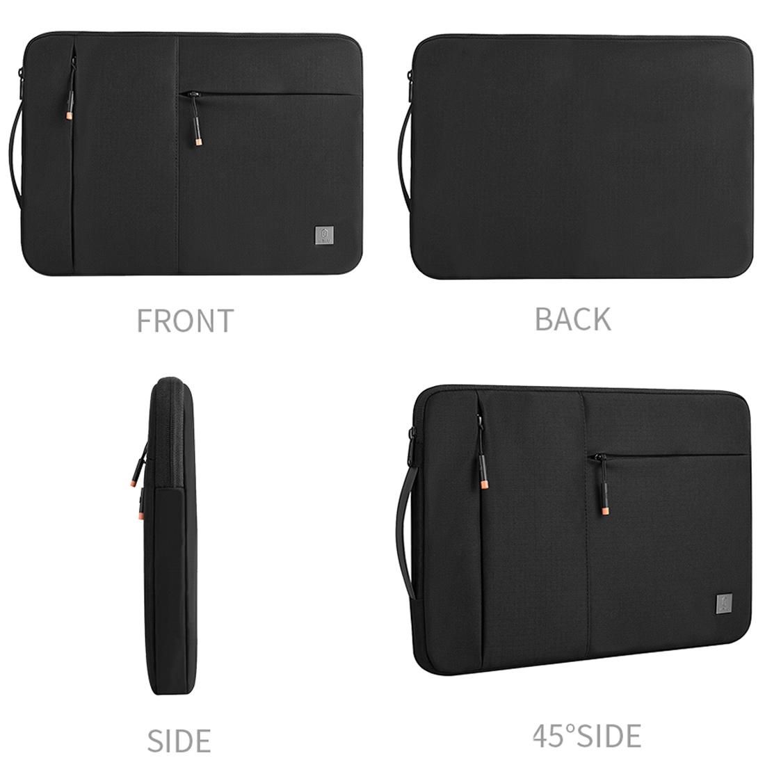 WIWU Alpha Nylon Travel Carrying Storage Bag Sleeve Case for 13.3 inch Laptop (Black)