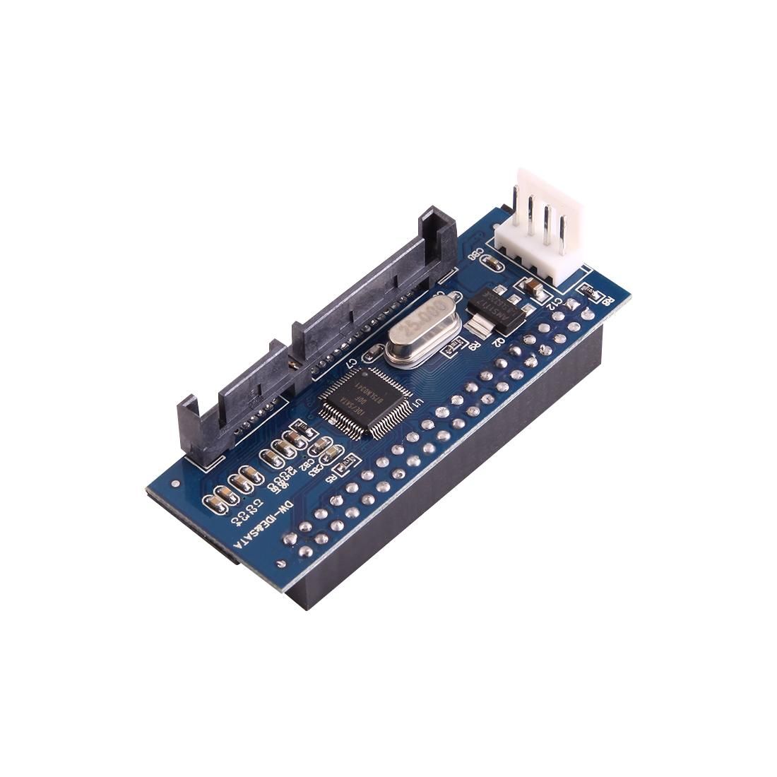 40 Pin IDE Female to SATA Card 7 Pin + 15 Pin  Male Adapter for Hard Drive Connect