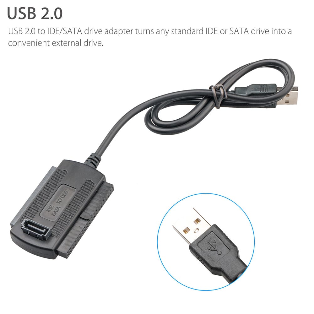 SATA/PATA/IDE Drive to USB 2.0 Adapter Converter Cable