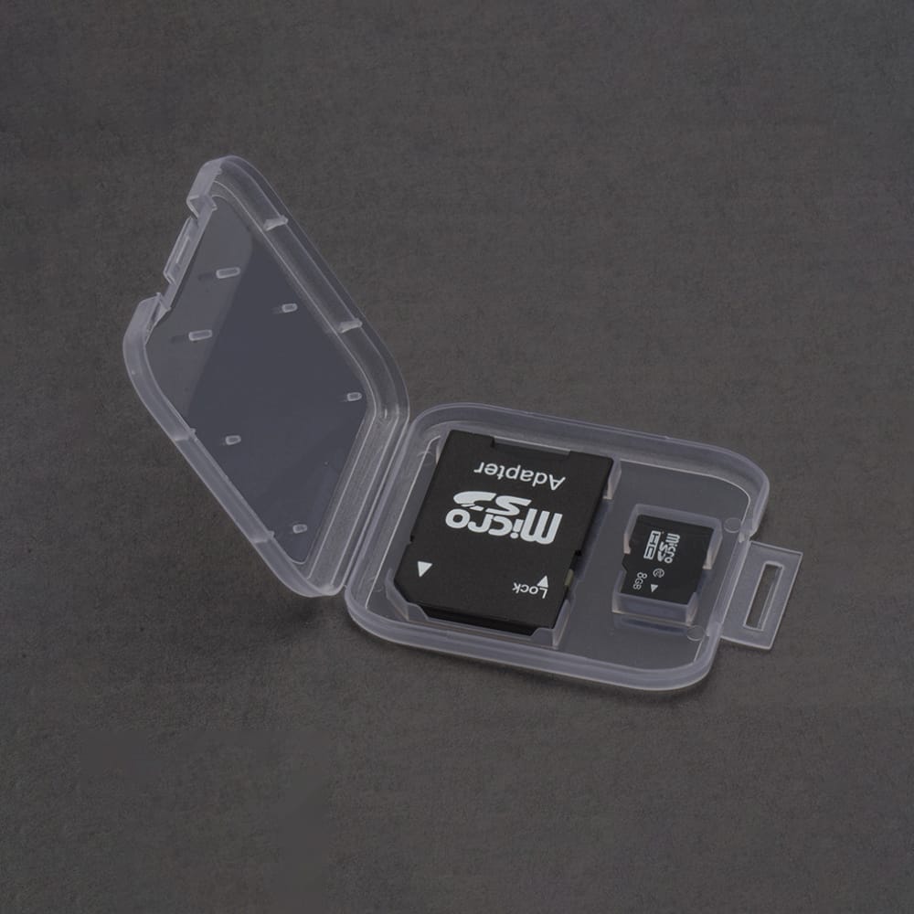 SD Memory Card Case SDHC Holder Protector Transparent Box