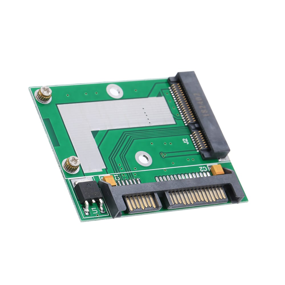 Half-Height mSATA Mini PCI-e SSD to 2.5in SATA3 Interface